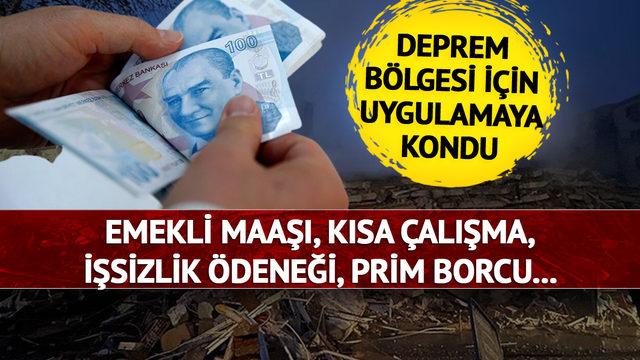 Emekli maaşı, işsizlik ödeneği, kısa çalışma, prim borçları... O tarihler belli oldu! Deprem bölgesi için harekete geçildi 31 Ağustos'a kadar...