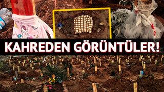 Kahreden görüntüler! Yarım kalan hikayeleri mezarlıklara yansıdı... Bırakılanlar yürekleri burktu