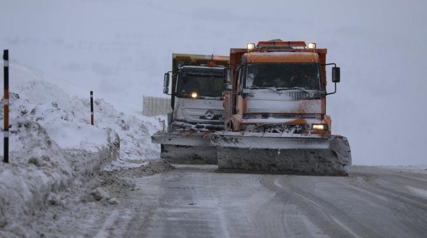 Erzincan’da kardan 31 köy yolu ulaşıma kapalı