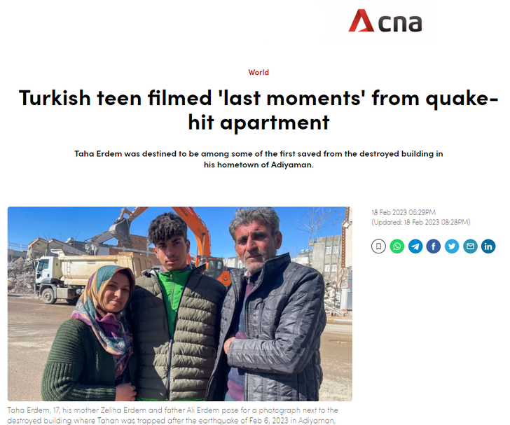 Dünya Adıyamanlı Taha’yı konuşuyor! Enkaz altında ‘Son videom’ diyerek çekmişti... “Bir ulusun kalbini fethetti” G1