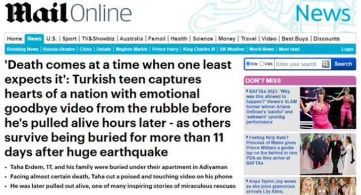 Dünya Adıyamanlı Taha’yı konuşuyor! Enkaz altında ‘Son videom’ diyerek çekmişti... “Bir ulusun kalbini fethetti” G2