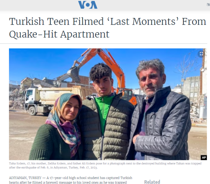 Dünya Adıyamanlı Taha’yı konuşuyor! Enkaz altında ‘Son videom’ diyerek çekmişti... “Bir ulusun kalbini fethetti” G4