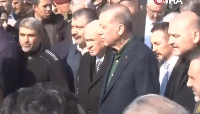  Erdoğan ve Bahçeli deprem bölgesinde!