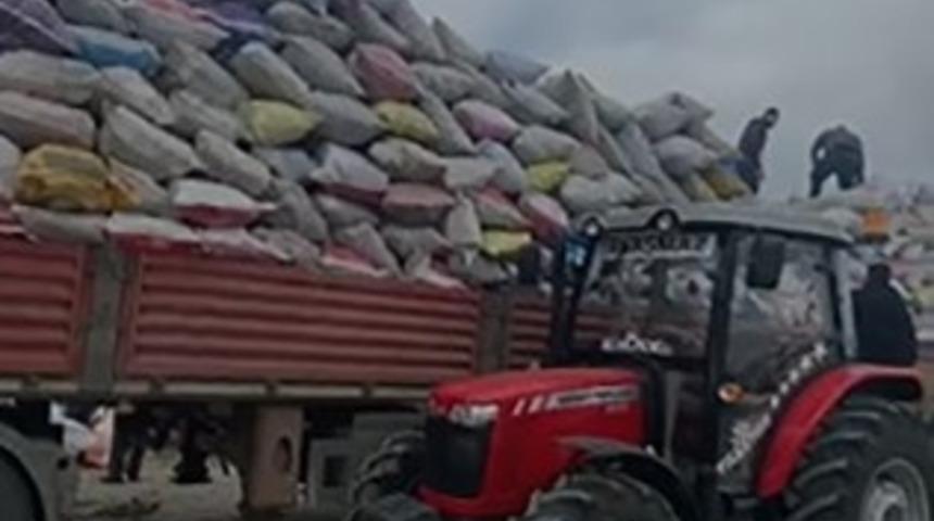 Köylüler depremzedeler için seferber oldu