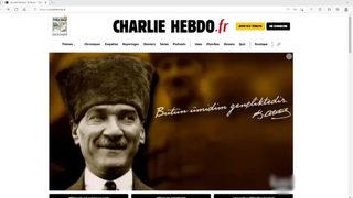 Depremle alay ettiği skandal karikatür tepki çekmişti! Charlie Hebdo hack'lendi: Türk genciyim hiçbirinizden korkum yok