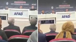 Cumhurbaşkanı Erdoğan ve MHP lideri Devlet Bahçeli Hatay'daki depreme böyle yakalandı! Bakan Soylu da yanlarındaydı... O anlar kamerada