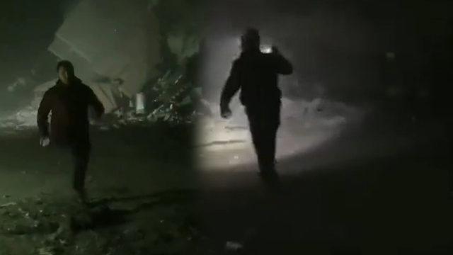 Hatay’da yaşanan depremlerin en çarpıcı görüntüsü! Çekerken sinir krizi geçirdi... “Yıkıldı, öldüler, hâlâ yıkılıyor”