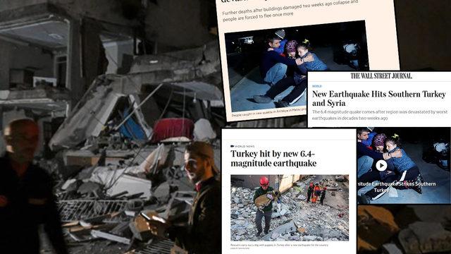 Hatay’da yaşanan depremler dünya basınında! Yeniden gözler Türkiye’ye çevrildi... “Yeni travma yarattı”