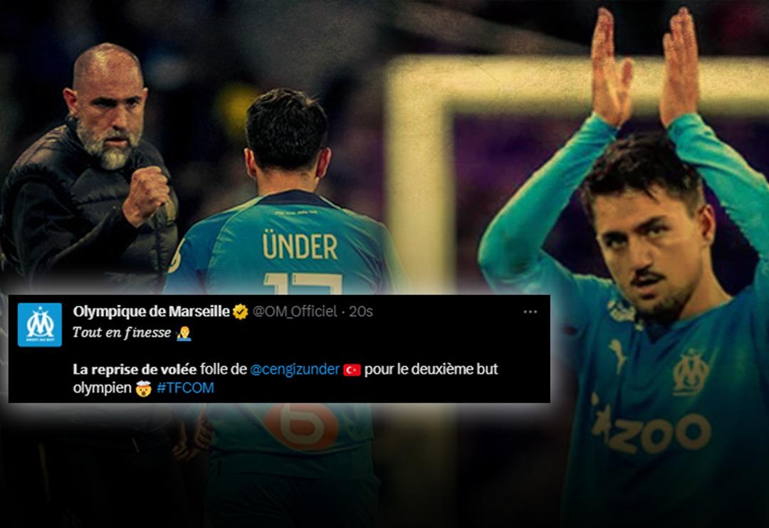 Fransa Cengiz &Uuml;nder'i konuşuyor! Toulouse karşılaşmasında ma&ccedil;ın adamı se&ccedil;ildi! "&Uuml;lkesi yas tutarken, zoraki oynadığı ma&ccedil;ta..."