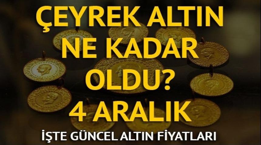 &Ccedil;eyrek altın ne kadar oldu? Gram altın ka&ccedil; lira? İşte 4 Aralık Pazartesi g&uuml;ncel altın fiyatları