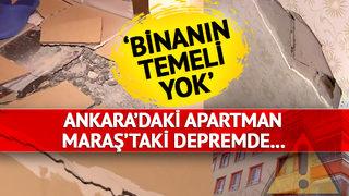 600 km uzaklıktaki Kahramanmaraş depremi Ankara'daki evinin duvarını yıktı! Müteahhit itiraf etti... 'Bina oturuyor' sandıkları temelsiz çıktı