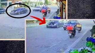 Şaşkına çeviren görüntüler! Bu şekilde 2 kilometre sürüklendi: Aracını silah olarak kullandı