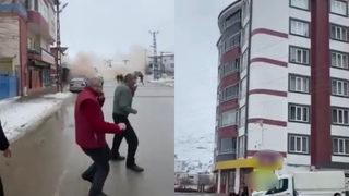 Depremin korku dolu yeni görüntüleri ortaya çıktı: Gitti gitti hep binalar gitti
