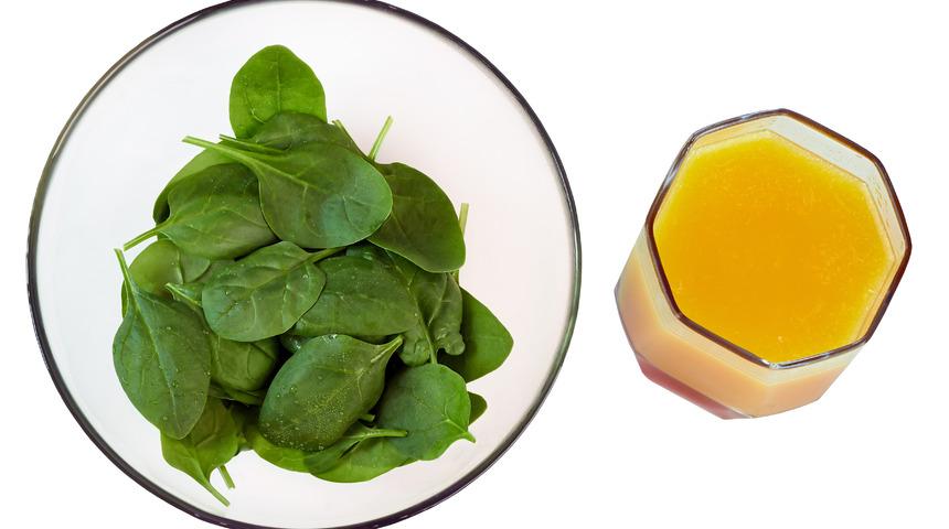 Neden ıspanağın yanında portakal suyu içmelisiniz? 