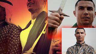 Tüm dünya onu konuşuyor! Ronaldo, Arabistan'ın kuruluş günü kutlamalarında geleneksel kıyafetler giydi, kılıç kuşandı 