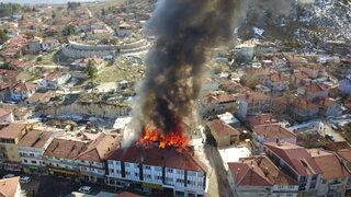 Burdur'da bir pansiyonda çıkan yangın hasara neden oldu