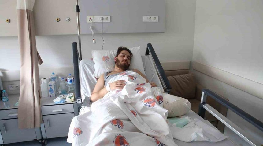 Kardeşi için ayağını kaybetti