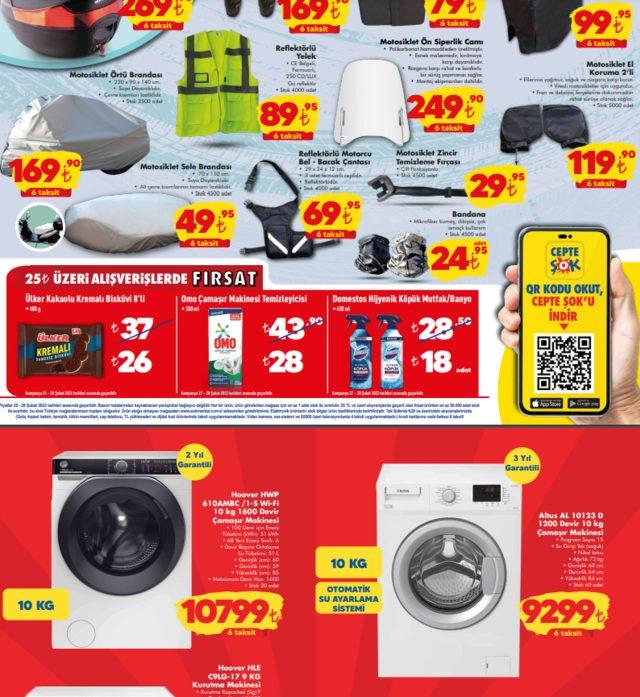 ŞOK 25- 28 Şubat kataloğu yayınlandı! 25 TL üzeri alışverişlerde fırsat: Çamaşır makinesi temizleyicisi 28 TL'den satılacak