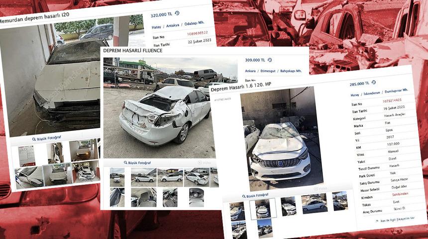 Deprem hasarlı otomobillerini satışa çıkardılar! 'Depremzededen acil satılık' başlığıyla 395 bin TL, 320 bin TL, 309 bin TL, 285 bin TL'ye ilanda