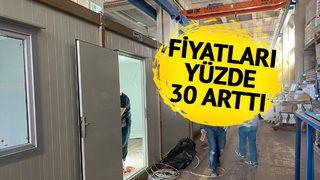 'Fiyatlar artabilir daha kötüsü üretim durabilir' Depremden sonra yüzde 30 artış! Konteyner evler 70 bin TL ile 100 bin TL arasında... 
