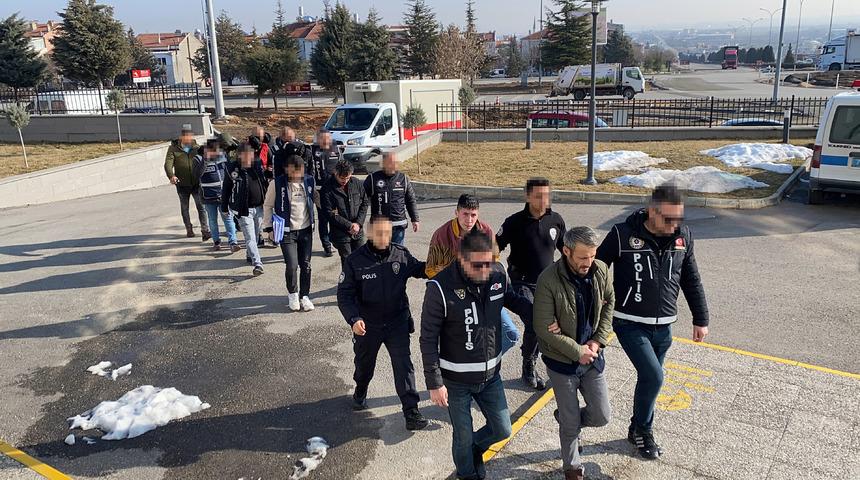 Karaman'da uyuşturucu operasyonunda 10 zanlı tutuklandı