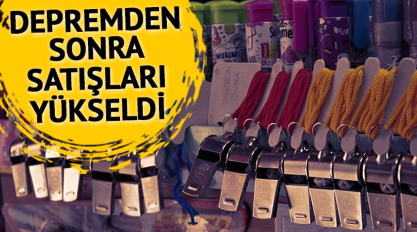 Deprem çantasının en önemli eşyalarından bir tanesi... "Taleplerinde büyük bir yükseliş görüyoruz" diyerek açıkladı: Depremden sonra satışlarda dikkat çeken artış!