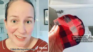 Atıksız bir yaşam için tekrar kullanılabilir tuvalet kağıdı yaptı! Bez tuvalet kağıdının faydaları...