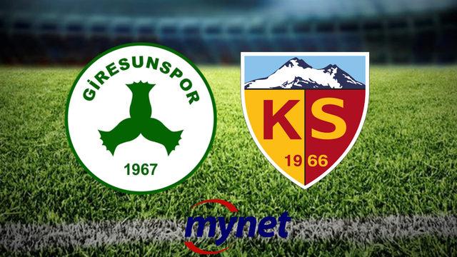 Giresunspor Kayserispor maçı ne zaman, saat kaçta, hangi kanalda? 