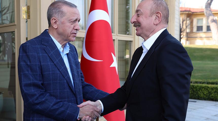 Aliyev'den Cumhurbaşkanı Erdoğan'a taziye ziyareti