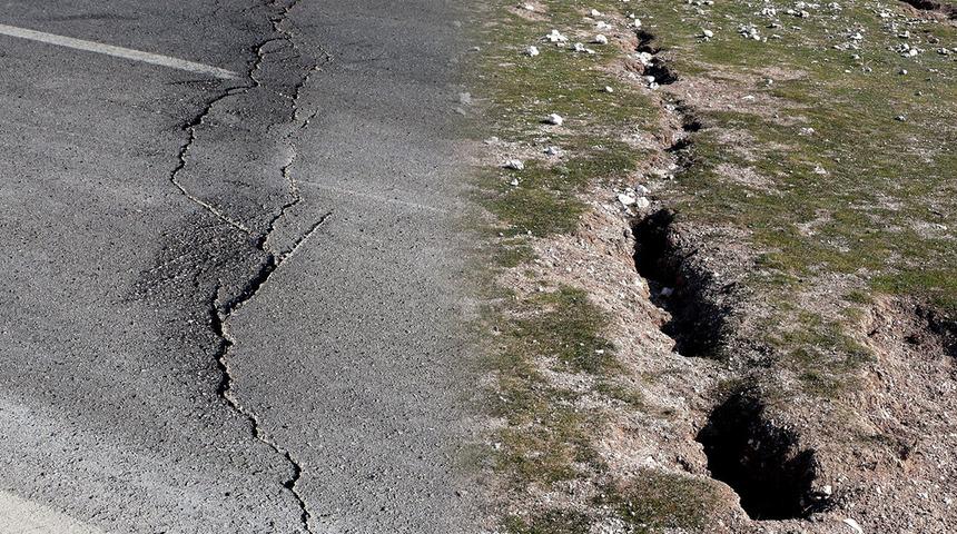 Niğde ve Konya'daki depremlerden sonra korkutan g&ouml;r&uuml;nt&uuml;ler
