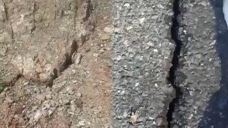 Bir ilde çarpıcı görüntü! Zemin sıvılaşmasının ardından bu kez de...