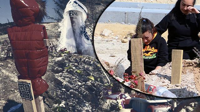 Yürek yakan görüntüler! Neredeyse her kabirde...