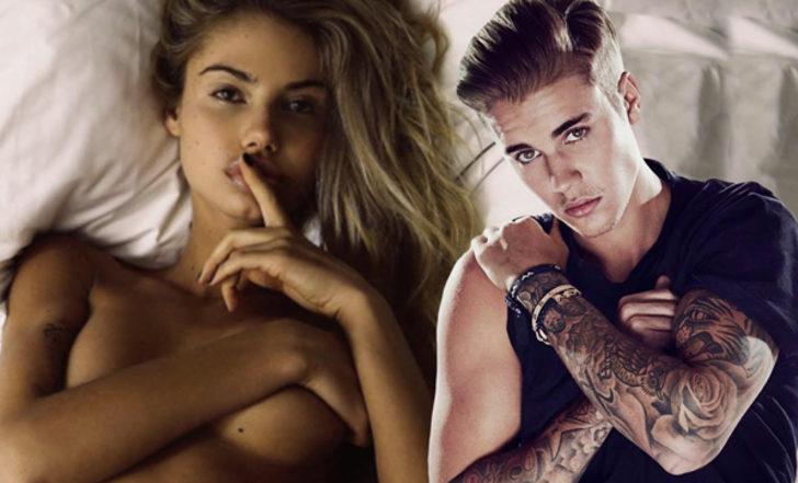 Justin Bieber'ın eski sevgilisi Sahara Ray çırılçıplak soyundu! G2