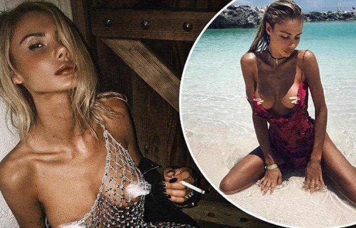 Justin Bieber'ın eski sevgilisi Sahara Ray çırılçıplak soyundu! G5