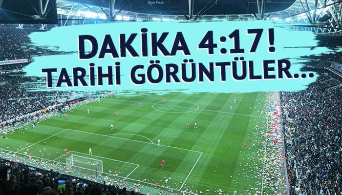 Herkesi duygulandıran dakika: 4:17! Saha kenarı doldu taştı...