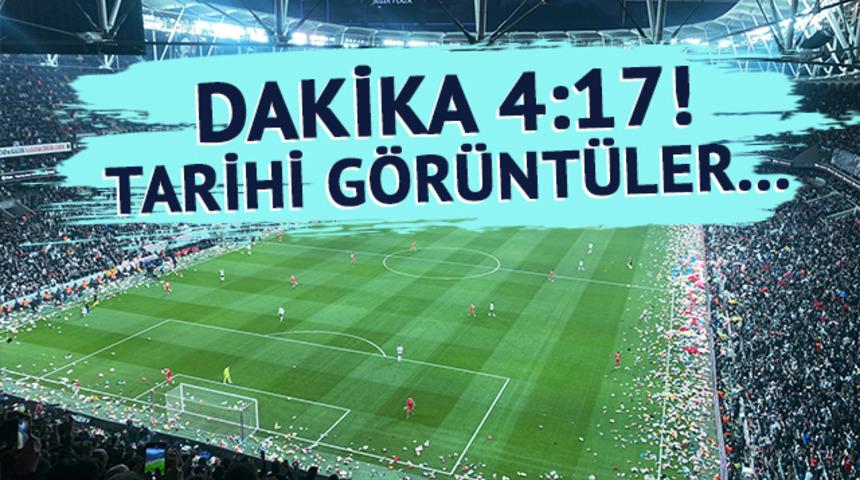 Son dakika: Tarihi görüntüler! Beşiktaş - Antalyaspor maçında herkesi duygulandıran dakika: 4:17! 'Bu Oyuncak Sana Arkadaşım' kampanyasıyla saha kenarı doldu taştı...