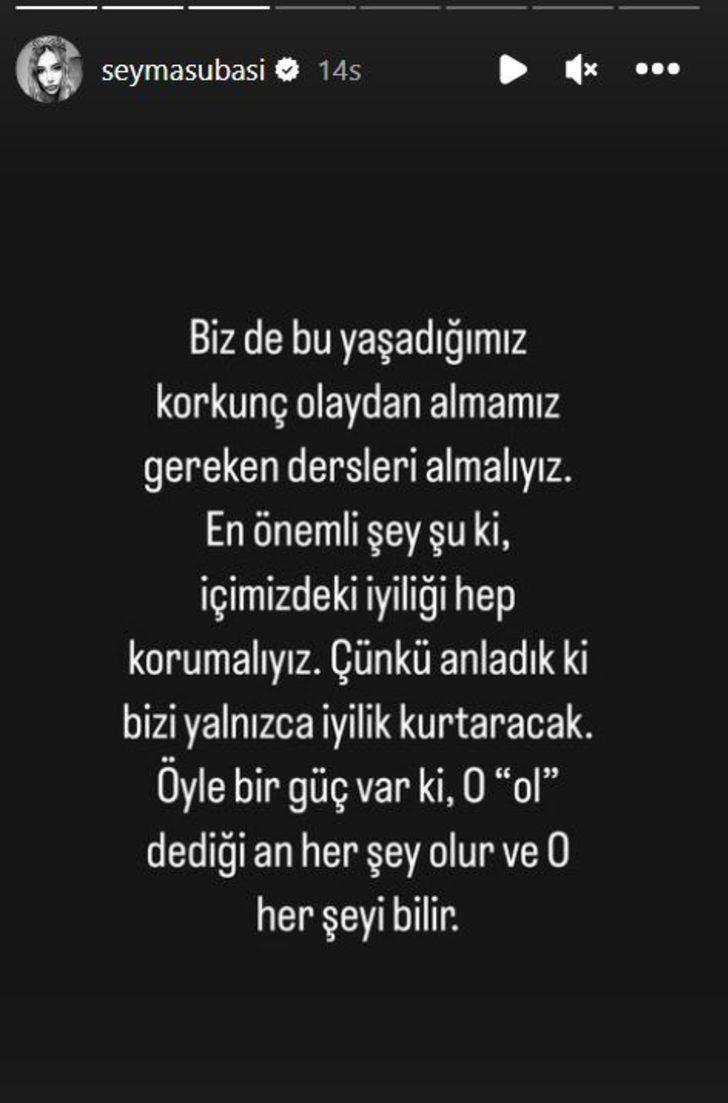 Şeyma Subaşı'ya deprem sonrası tepki yağmıştı! Açıklama yaptı: Sorumlulardan hesap sorulmalı G3