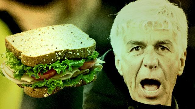 Teknik direktör Gian Piero Gasperini, taraftara sandviç fırlattı! 'Hiçbir şey kazanamayacaksın' sözünden sonra çılgına döndü...