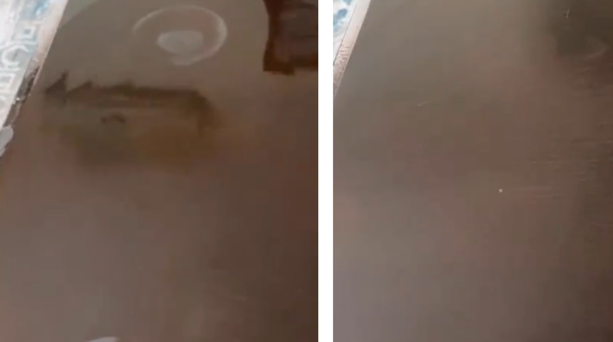 Sehpadaki sıcaklık lekelerini bir anda ge&ccedil;iriyor! Mobilyaları yeni gibi yapıyor