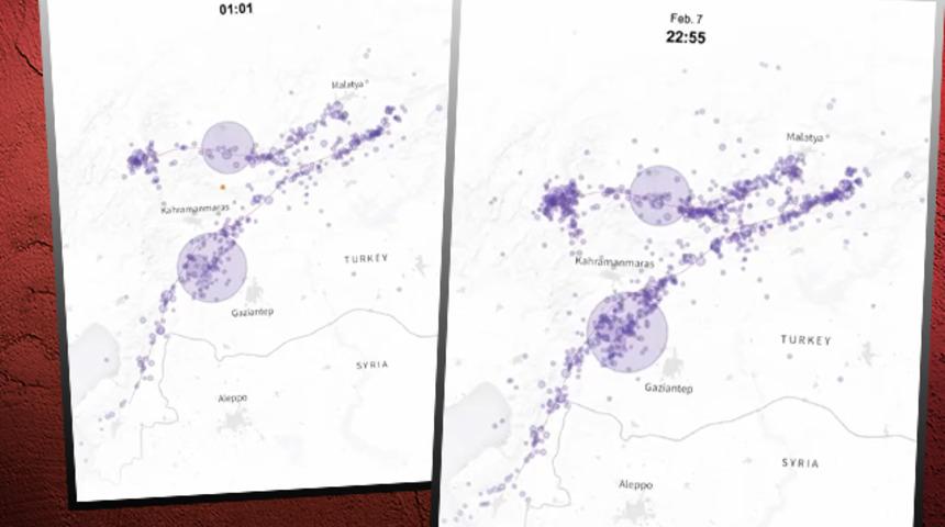 Kahramanmaraş merkezli depremlerin ardından artçı sarsıntılar böyle görüntülendi! 10.000’den fazla artçı... “Tehdit oluşturmaya devam ediyor”