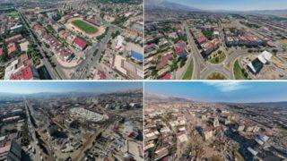 Kahramanmaraş depreminin öncesinde ve sonrasında çekilen görüntüler büyük yıkımı gözler önüne serdi! Depremin merkezinde son durum...