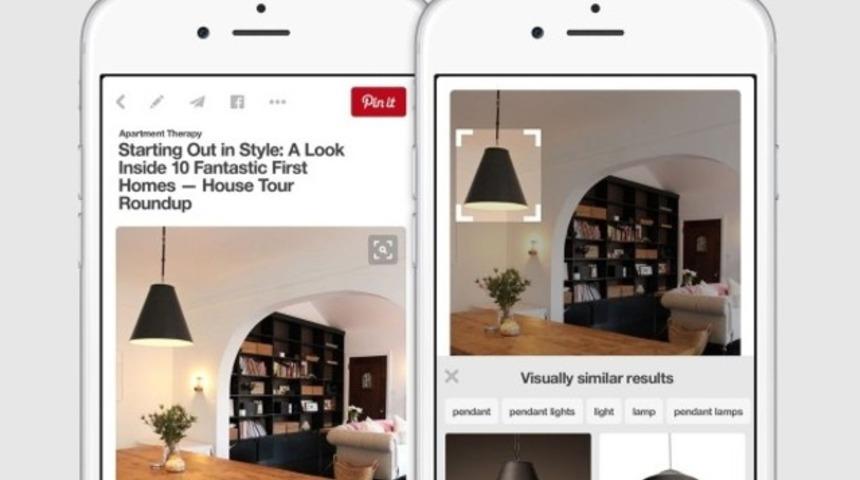 Pinterest ürünleri tanımaya başlıyor