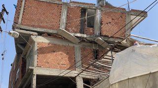 Deprem sonrası şaşkına çeviren görüntü! Sadece 3. katı ortadan kayboldu