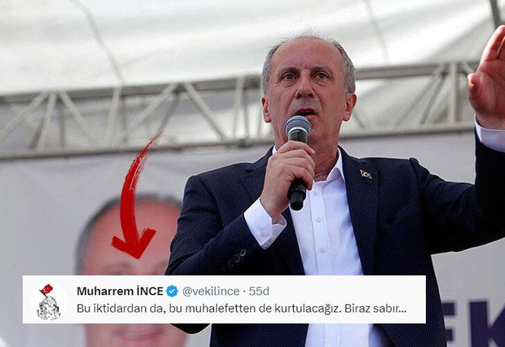 6'lı masadan 'adaylık' açıklaması geldi! Muharrem İnce'nin yaptığı paylaşım gündem oldu