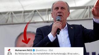 6'lı masadan 'adaylık' açıklaması geldi! Muharrem İnce'nin yaptığı paylaşım gündem oldu