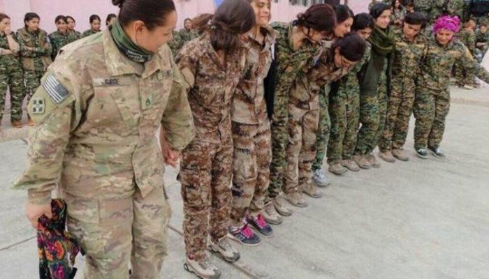 Yine bir YPG-ABD skandalı! Menbiç'te halay başı ABD'li askeri!