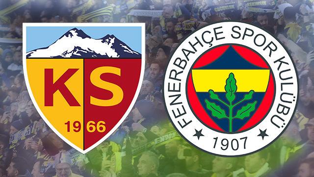 Son dakika: Fenerbahçeli taraftarlar, Kayserispor maçına alınmayacak!