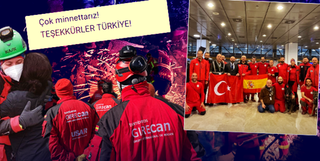 &Uuml;lkesine d&ouml;nen İspanyol arama- kurtarma g&ouml;revlisi T&uuml;rkiye&rsquo;ye teşekk&uuml;r etti! &ldquo;Kalbimize dokunuyor&rdquo;