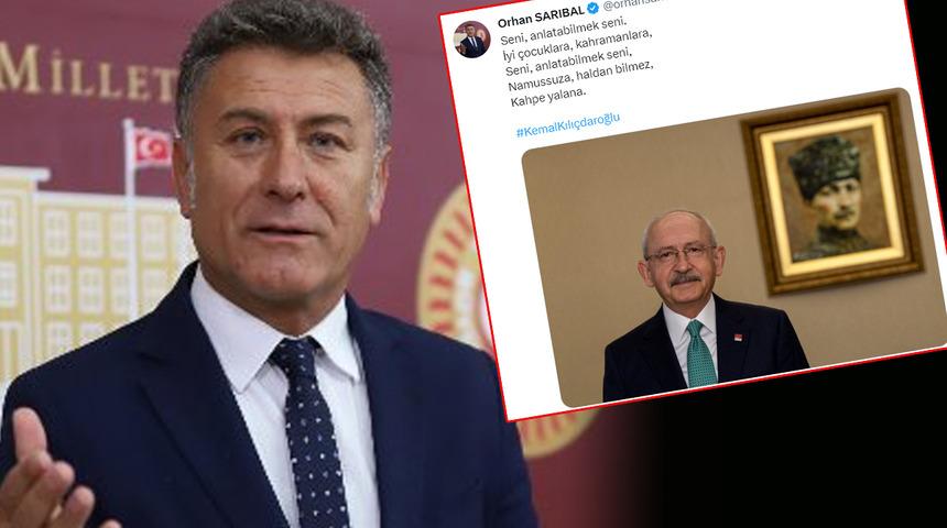 Akşener'in sözleri gündemi hareketlendirdi! CHP PM üyesi Orhan Sarıbal sosyal medyadan paylaştı: 'Namussuza, haldan bilmez, kahpe yalana'