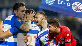 Hollanda'da tarihe geçen maç! Lider Zwolle, Den Bosch'u 13-0 yendi... Dünyanın en hızlı hat-trickini yaptı